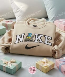 Stitch Pikachu and Toothless Embroidered Hoodie, Custom Trio Experiment 626 Sweatshirt, Dragon and Pokemon Crewneck, Gift for Friends (1)