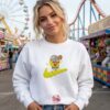 Cartoon Sponge Basketball Embroidered Sweatshirt, SpongeBob SquarePants Tee, Cool Boyfriend Hoodie Gift