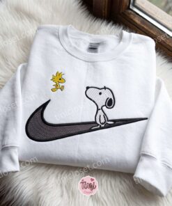 Snoopy and Woodstock Embroidered Crewneck, Cartoon Embroidered Hoodie, Bestie Matching Shirts 2 Snoopy and Woodstock Embroidered Crewneck, Cartoon Embroidered Hoodie, Bestie Matching Shirts (3)