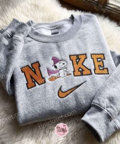 Snoopy Witch Embroidered Sweatshirt, Cute Halloween Hoodie, Cozy Gifts For Girlfriend 1 Snoopy Witch Embroidered Sweatshirt, Cute Halloween Hoodie, Cozy Gifts For Girlfriend (1)