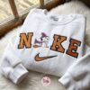 Snoopy Witch Embroidered Sweatshirt, Cute Halloween Hoodie, Cozy Gifts For Girlfriend