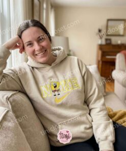 Funny SpongeBob Embroidered Sweatshirt, SpongeBob SquarePants Cartoon Character Tee, Galentine Gift Ideas (1)