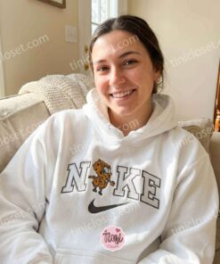 Funny SpongeBob Embroidered Sweatshirt, Cartoon Embroidered Tee, Long Distance Relationship Gift (1)