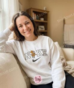 Funny SpongeBob Embroidered Sweatshirt, Cartoon Embroidered Tee, Long Distance Relationship Gift (2)