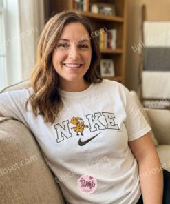 Funny SpongeBob Embroidered Sweatshirt, Cartoon Embroidered Tee, Long Distance Relationship Gift (3)