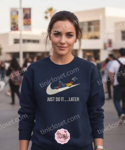 Just Do It Later Funny Spider Man Embroidered Hoodie, Chilling Spidey Sweatshirt, Custom Superhero Apparel (1)