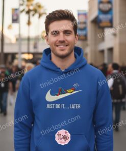 Just Do It Later Funny Spider Man Embroidered Hoodie, Chilling Spidey Sweatshirt, Custom Superhero Apparel (2)
