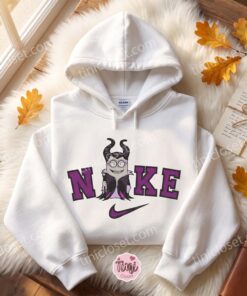 Minion Maleficent Embroidered Sweatshirt, Movie Characters Embroidered T shirt, Bestie Matching Shirts (1)