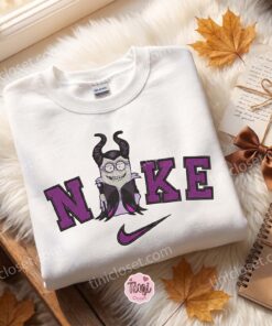 Minion Maleficent Embroidered Sweatshirt, Movie Characters Embroidered T-shirt, Bestie Matching Shirts
