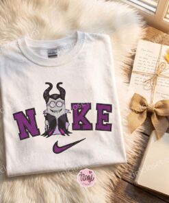Minion Maleficent Embroidered Sweatshirt, Movie Characters Embroidered T shirt, Bestie Matching Shirts (3)