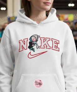 Spider-Verse Gwen Stacy Embroidered Shirt, Marvel Cinematic Universe Embroidered Hoodie, Cozy Gifts For Girlfriend