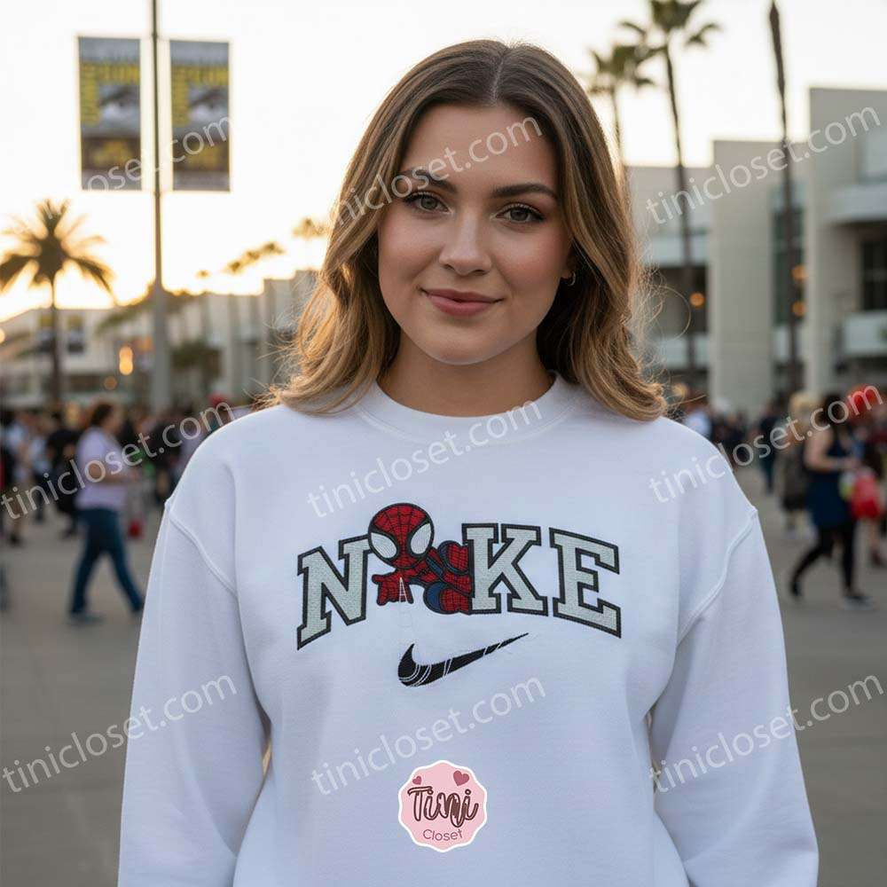 Embroidered Spider-Man Sweatshirt, Spider-Man Web Shooter Embroidered T-Shirt, Superhero Hoodie Embroidered Spider-Man Sweatshirt, Spider-Man Web Shooter Embroidered T-Shirt, Superhero Hoodie