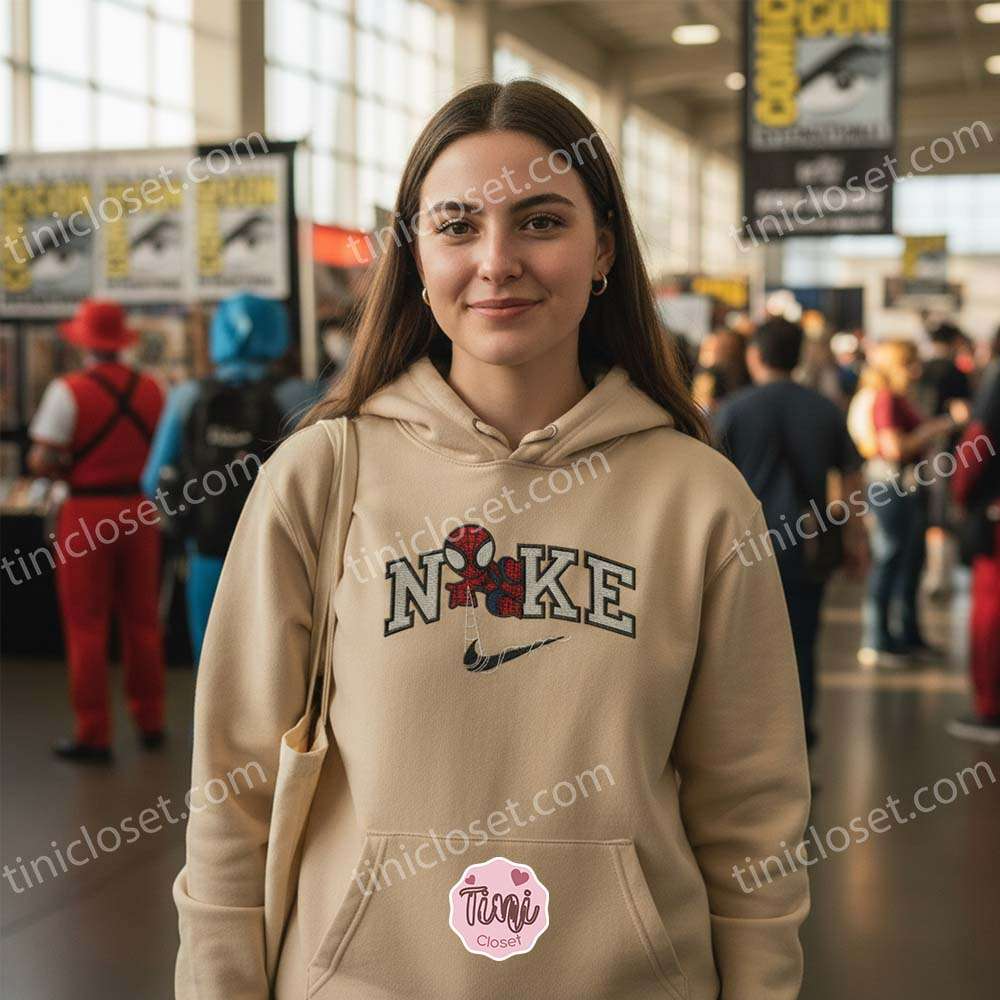 Embroidered Spider-Man Sweatshirt, Spider-Man Web Shooter Embroidered T-Shirt, Superhero Hoodie Embroidered Spider-Man Sweatshirt, Spider-Man Web Shooter Embroidered T-Shirt, Superhero Hoodie
