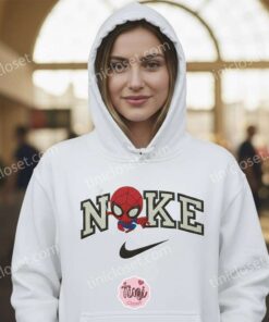Chibi Spider Man Embroidered Sweatshirt & Hoodie, Custom Spider Man Embroidered T shirt, Gamer & Comic Gift (1)