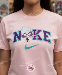 Cute Spider Gwen Custom Embroidered Crewneck, Cute Ghost Spider Embroidered Sweatshirt For Her, Comic Fan Gift (3)