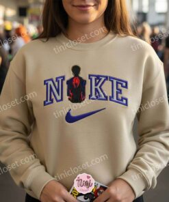 Custom Miles Morales Spider Man Embroidered Hoodie & Sweatshirt, Custom Superhero T Shirt, Comic Fan Gift (3)