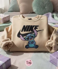 Cool Nerd Stitch with Glasses Embroidered Hoodie, Trendy Experiment 626 Sweatshirt, Ohana Means Family Crewneck, Gift for Him Her
