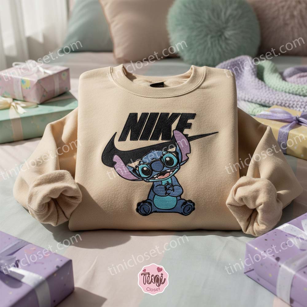 Cool Nerd Stitch with Glasses Embroidered Hoodie, Trendy Experiment 626 Sweatshirt, Ohana Means Family Crewneck, Gift for Him Her Cool Nerd Stitch with Glasses Embroidered Hoodie, Trendy Experiment 626 Sweatshirt, Ohana Means Family Crewneck, Gift for Him Her