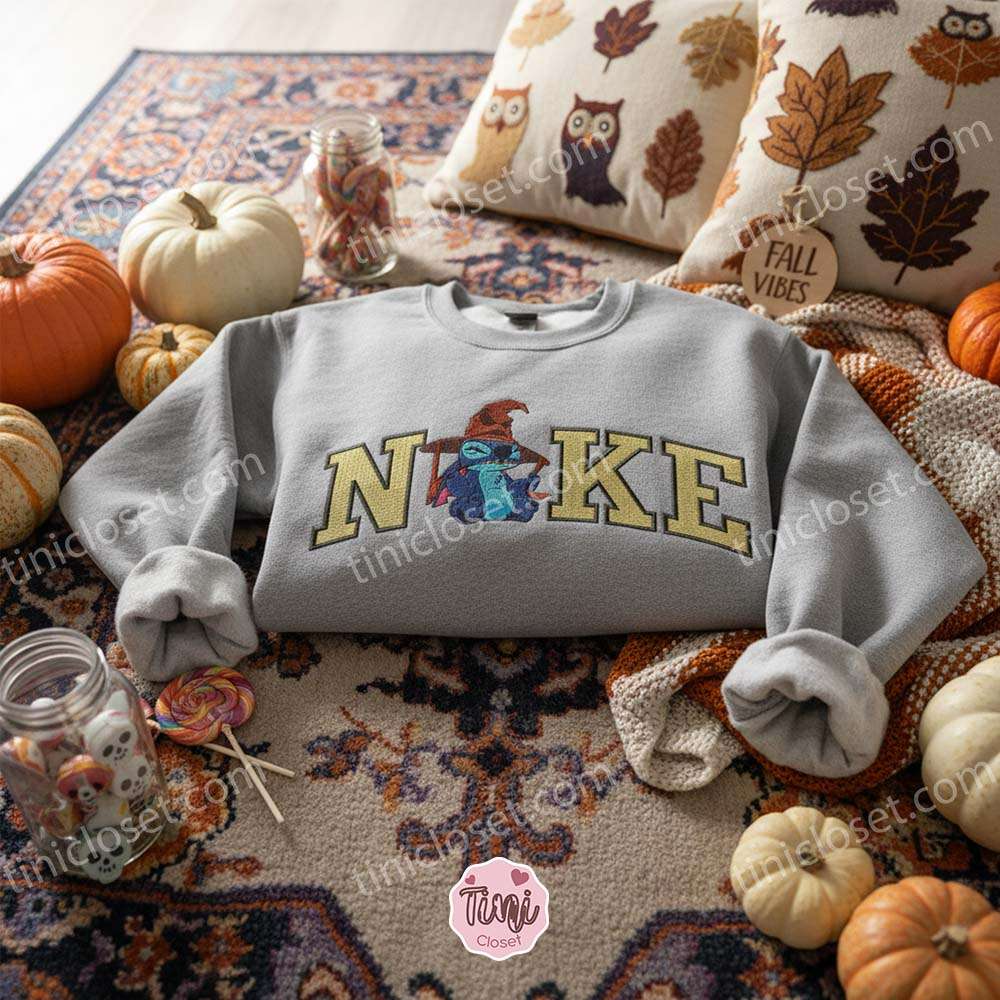 Stitch with Sorting Hat Harry Potter Embroidered Sweatshirt, Custom Wizard Stitchmas Hoodie, Magical Ohana Spirit Crewneck, Halloween Gift for Him Her Stitch with Sorting Hat Harry Potter Embroidered Sweatshirt, Custom Wizard Stitchmas Hoodie, Magical Ohana Spirit Crewneck, Halloween Gift for Him Her