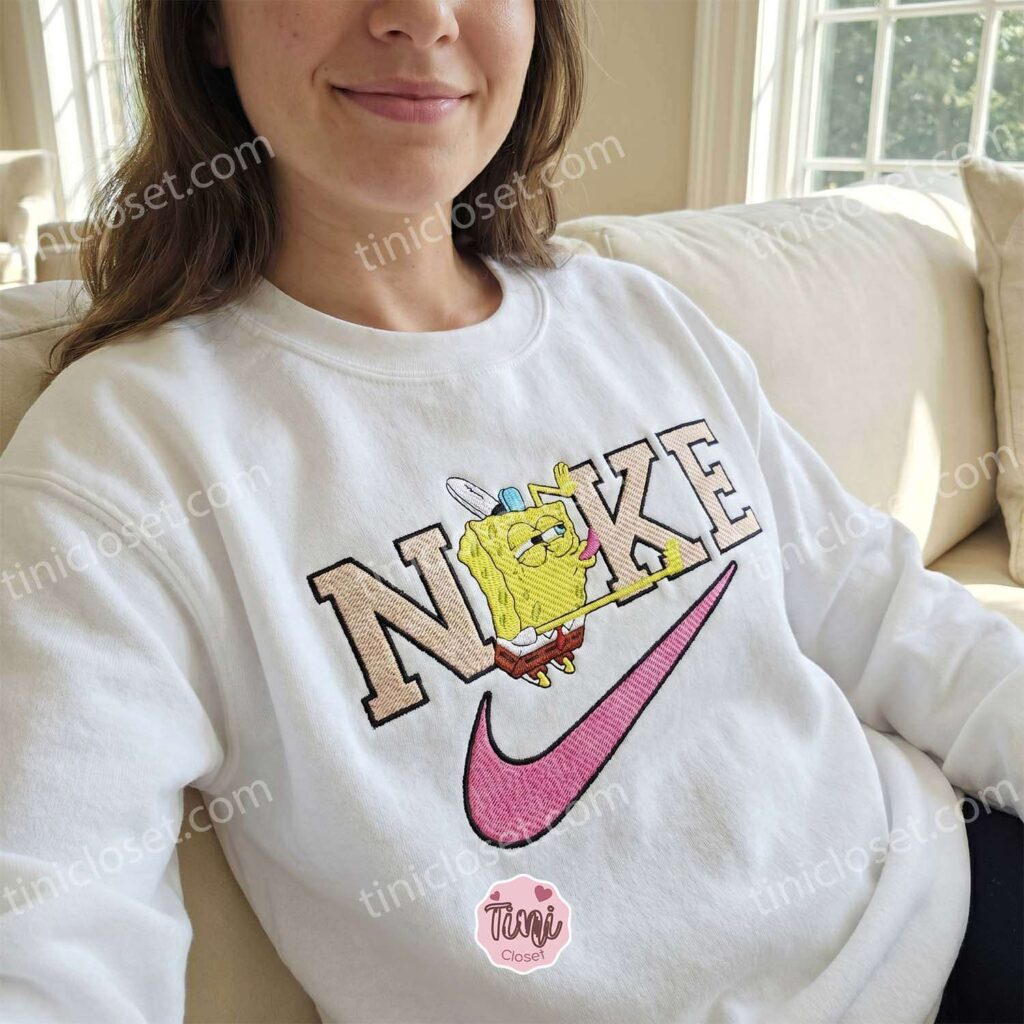 Funny SpongeBob Cartoon Embroidered Sweatshirt, Nostalgic 90s Meme T-shirt, Y2K Streetwear Hoodie, Just Because Gift For Him Funny SpongeBob Cartoon Embroidered Sweatshirt, Nostalgic 90s Meme T-shirt, Y2K Streetwear Hoodie, Just Because Gift For Him