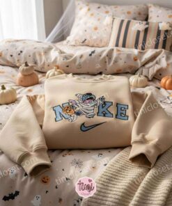 Funny Stitch as Mummy Halloween Embroidered Sweatshirt, Custom Spooky Experiment 626 Costume Hoodie, Holiday Gift for Him Her 1 Funny Stitch as Mummy Halloween Embroidered Sweatshirt, Custom Spooky Experiment 626 Costume Hoodie, Holiday Gift for Him Her (1)