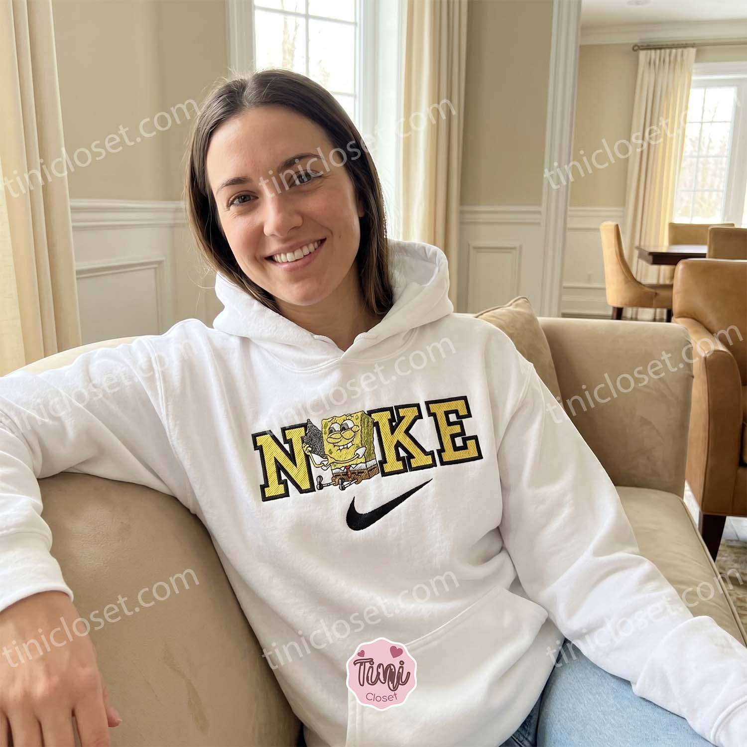 SpongeBob Nostalgic Cartoon Character Embroidered Sweatshirt, Bestie Matching Shirts, Funny Y2K Graphic Hoodie SpongeBob Nostalgic Cartoon Character Embroidered Sweatshirt, Bestie Matching Shirts, Funny Y2K Graphic Hoodie