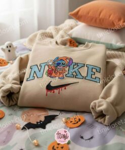 Stitch Cosplay Lock Shock Barrel Embroidered Halloween Hoodie, Oogie's Henchmen Experiment 626 Sweatshirt, Nightmare Before Christmas Apparel, Gift for Him Her (2)