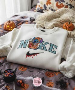 Stitch Cosplay Lock Shock Barrel Embroidered Halloween Hoodie, Oogie's Henchmen Experiment 626 Sweatshirt, Nightmare Before Christmas Apparel, Gift for Him Her (3)