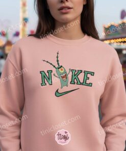 Funny Sheldon J. Plankton Embroidered Sweatshirt, SpongeBob SquarePants Cartoon Hoodie, Bestie Matching Shirts (1)