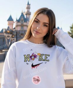 Daisy Duck Halloween Embroidered Sweatshirt, Custom Disney Halloween Embroidered Hoodie, Best Disney Gift (2)