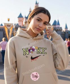 Daisy Duck Halloween Embroidered Sweatshirt, Custom Disney Halloween Embroidered Hoodie, Best Disney Gift (3)
