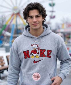 Huey Duck Devil Halloween Embroidered Sweatshirt, Walt Disney Characters Embroidered Shirt, Best Halloween Gift Ideas (3)