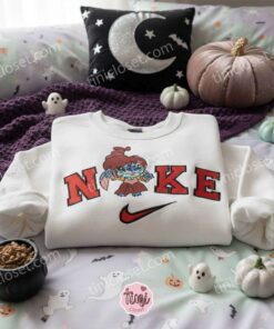 Stitch Cosplay Mary Sanderson Embroidered Halloween Hoodie, Hocus Pocus Experiment 626 Sweatshirt, Spooky Witchy Apparel, Gift for Him Her (1)