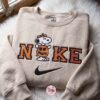 Snoopy Pumpkin Embroidered Sweatshirt, Peanuts Embroidered Shirt, Best Halloween Gift Ideas