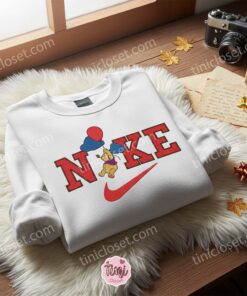 Winnie The Pooh Balloon Embroidered Shirt, Disney Embroidered Hoodie, Best Birthday Gifts