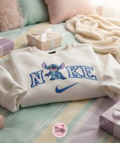 Funny Stitch Embroidered Hoodie, Custom Experiment 626 Sweatshirt, Minimalist Ohana Means Family Crewneck, Gift for Disney Lovers (2)