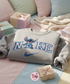 Funny Stitch Embroidered Hoodie, Custom Experiment 626 Sweatshirt, Minimalist Ohana Means Family Crewneck, Gift for Disney Lovers (3)