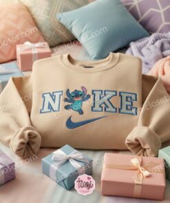 Funny Stitch Embroidered Hoodie, Custom Experiment 626 Sweatshirt, Minimalist Ohana Means Family Crewneck, Gift for Disney Lovers (1)