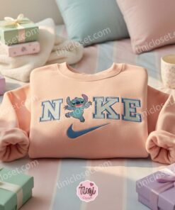 Funny Stitch Embroidered Hoodie, Custom Experiment 626 Sweatshirt, Minimalist Ohana Means Family Crewneck, Gift for Disney Lovers (2)