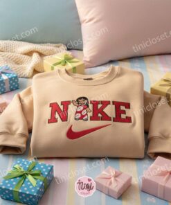 Lilo Embroidered Crewneck, Ohana Means Family Embroidered Shirt, Aesthetic Disney Character Embroidery, Custom Gift for Her (3)