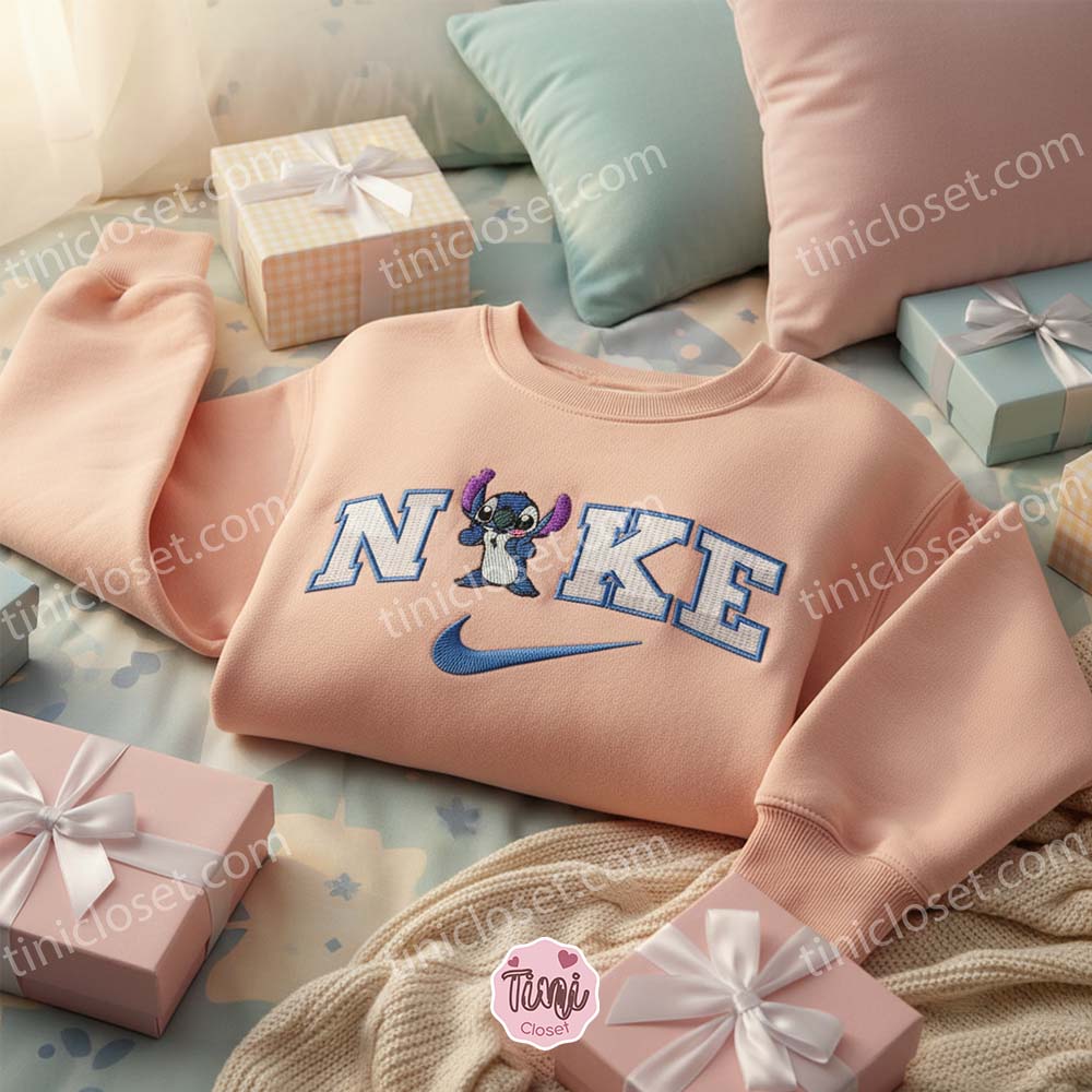 Mischievous Stitch Embroidered Sweatshirt, Custom Experiment 626 Hoodie, Ohana Family Disney Crewneck, Gift for Him Her Mischievous Stitch Embroidered Sweatshirt, Custom Experiment 626 Hoodie, Ohana Family Disney Crewneck, Gift for Him Her