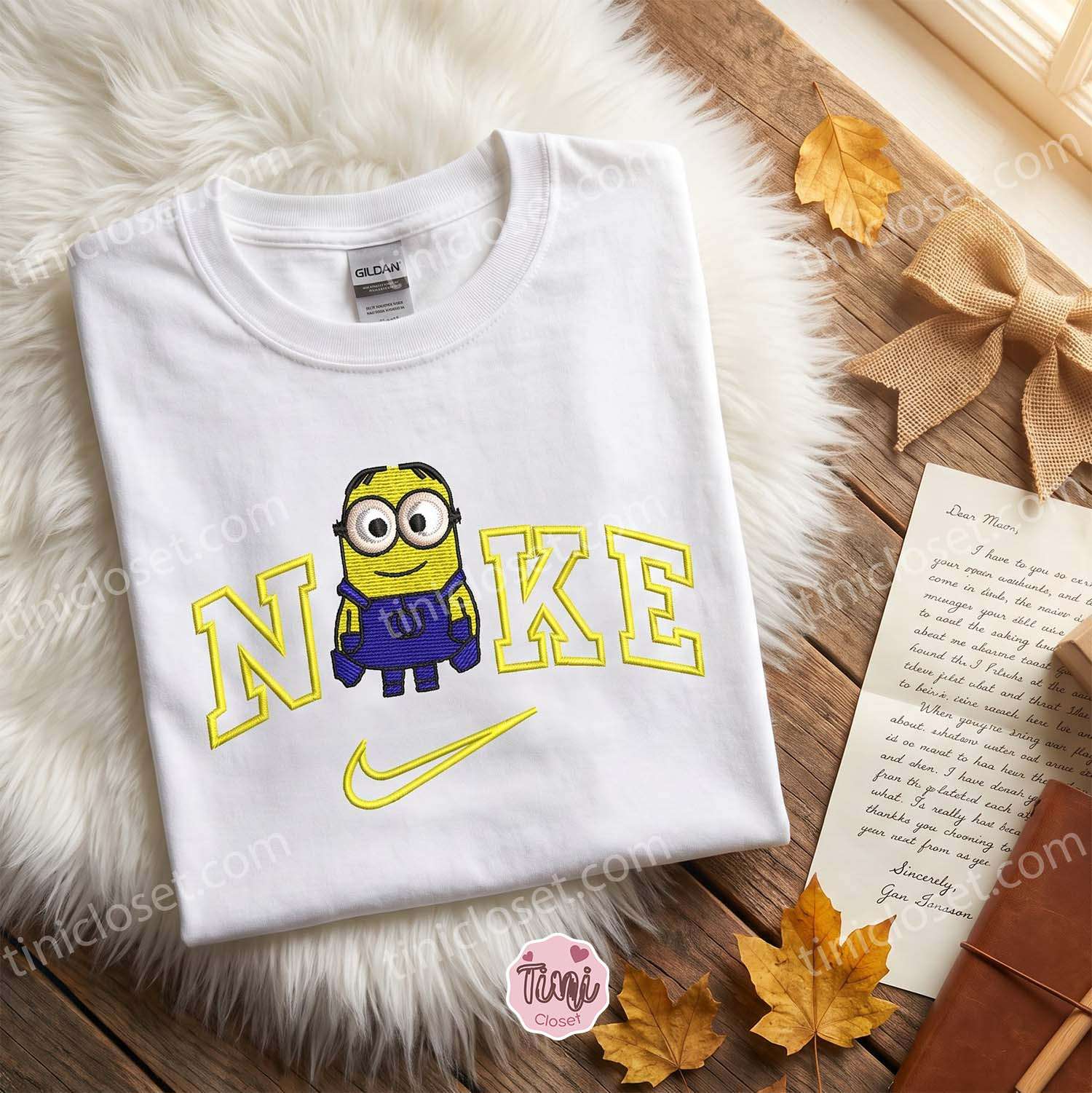 Dave Despicable Me and Minions Embroidered Sweatshirt, Movie Embroidered Hoodie, Bestie Matching Shirts Dave Despicable Me and Minions Embroidered Sweatshirt, Movie Embroidered Hoodie, Bestie Matching Shirts