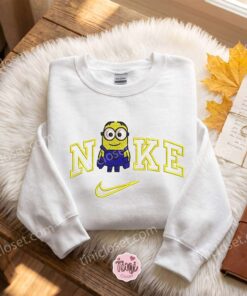 Dave Despicable Me and Minions Embroidered Sweatshirt, Movie Embroidered Hoodie, Bestie Matching Shirts 2 Dave Despicable Me and Minions Embroidered Sweatshirt, Movie Embroidered Hoodie, Bestie Matching Shirts (3)
