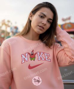 Patrick Star Embroidered Sweatshirt & Hoodie, SpongeBob SquarePants Cartoon Apparel, Galentine Gift Ideas (3)