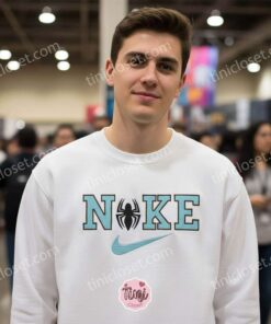 Spider Embroidered Sweatshirt Hoodie Tee (2)