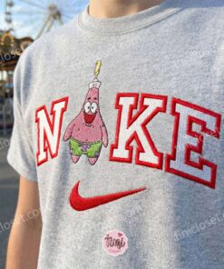Funny Patrick Star Embroidered Sweatshirt, SpongeBob SquarePants Cartoon Embroidered T-shirt, Sending A Hug Gift 1 Funny Patrick Star Embroidered Sweatshirt, SpongeBob SquarePants Cartoon Embroidered T shirt, Sending A Hug Gift (1)