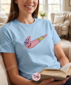Funny Patrick Star Swoosh Embroidered Sweatshirt, Cute Cartoon Meme Hoodie, Cozy Gifts For Girlfriend 2 Funny Patrick Star Swoosh Embroidered Sweatshirt, Cute Cartoon Meme Hoodie, Cozy Gifts For Girlfriend (3)