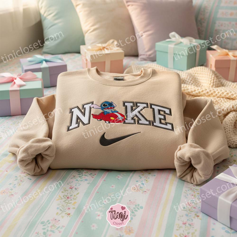 Stitch Driving Custom Embroidered Hoodie, Disney Vacation Gift for Him Her, Experiment 626 Embroidery, Ohana Means Family Crewneck Stitch Driving Custom Embroidered Hoodie, Disney Vacation Gift for Him Her, Experiment 626 Embroidery, Ohana Means Family Crewneck