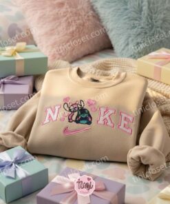 Valentine Stitch and Angel Matching Embroidered Hoodies, Custom Disney Sweatshirt, Ohana Means Family Crewneck, Gift for Him Her 1 Valentine Stitch and Angel Matching Embroidered Hoodies, Custom Disney Sweatshirt, Ohana Means Family Crewneck, Gift for Him Her (2)