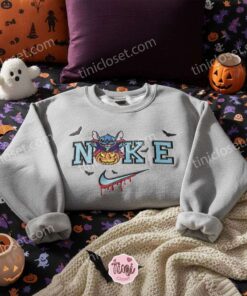 Halloween Cosplay Stitch Dracula Pumpkin Hoodie, Embroidered Jack O' Lantern Ohana Sweatshirt, Disney Vampire Holiday Crewneck, Gift for Him Her (3)